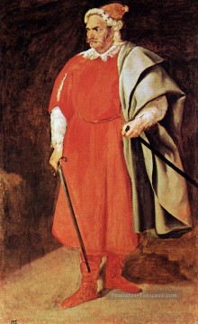 portrait Tableau Peinture - Buffoon Barbarroja portrait Diego Velázquez